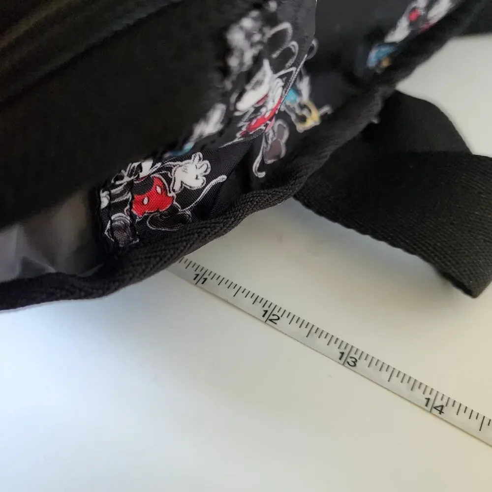 LeSportSac X Disney Baby Mickey Loves Minnie Black Diaper Bag Cargo Hearts